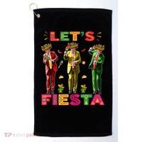 Cinco De Mayo Trump Taco Funny Dancing Trump Let's Fiesta Golf Towel thumb 0