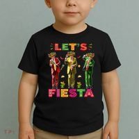 Cinco De Mayo Trump Taco Funny Dancing Trump Let's Fiesta Toddler T-Shirt thumb 2