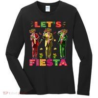 Cinco De Mayo Trump Taco Funny Dancing Trump Let's Fiesta Women's Long Sleeve Shirt thumb 0