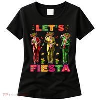 Cinco De Mayo Trump Taco Funny Dancing Trump Let's Fiesta Women's T-Shirt thumb 0
