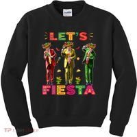 Cinco De Mayo Trump Taco Funny Dancing Trump Let's Fiesta Kids Sweatshirt thumb 0