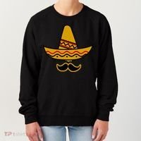 Cinco De Mayo Mustache Sombrero Funny Women's Sweatshirt thumb 0