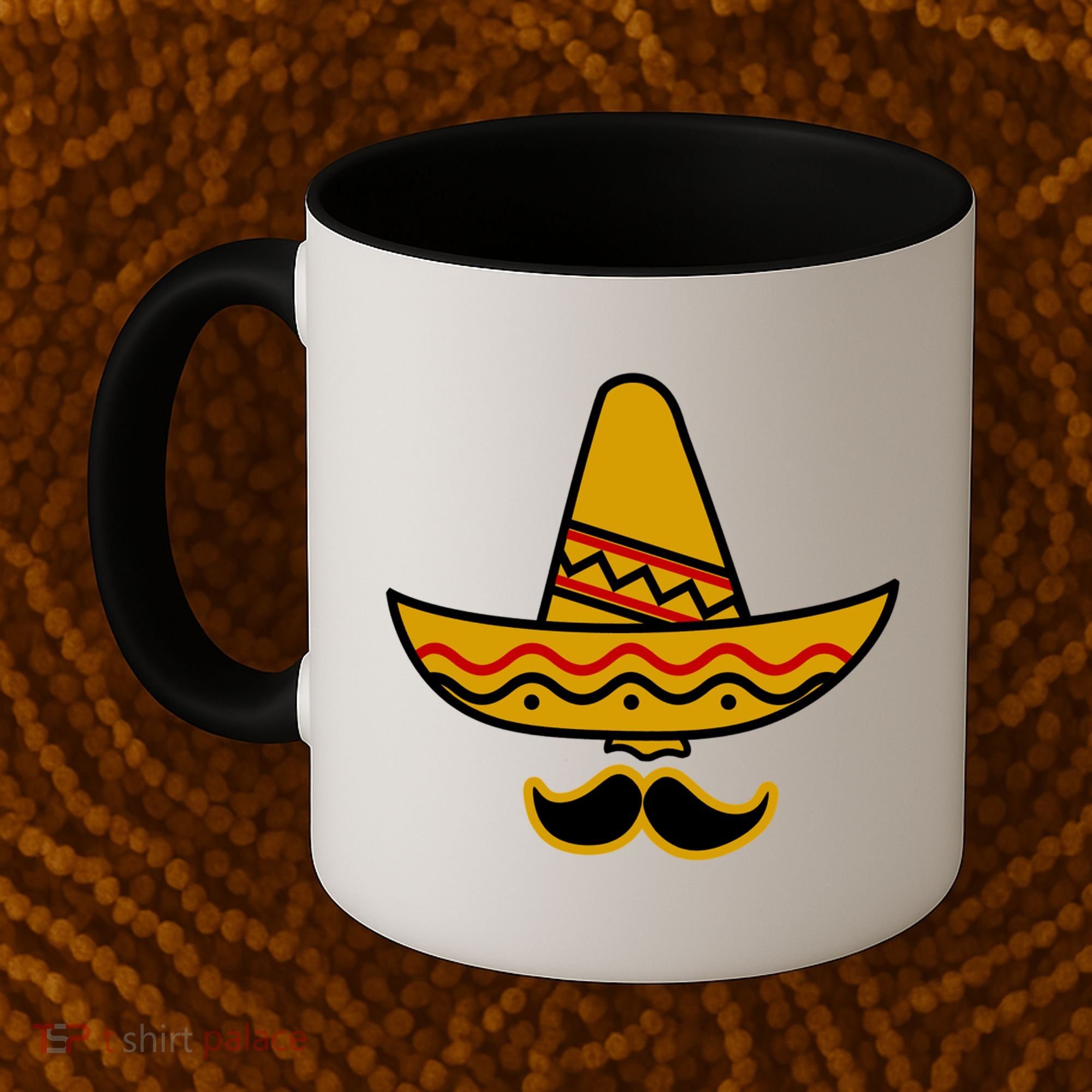 Cinco De Mayo Mustache Sombrero Funny Coffee Mug