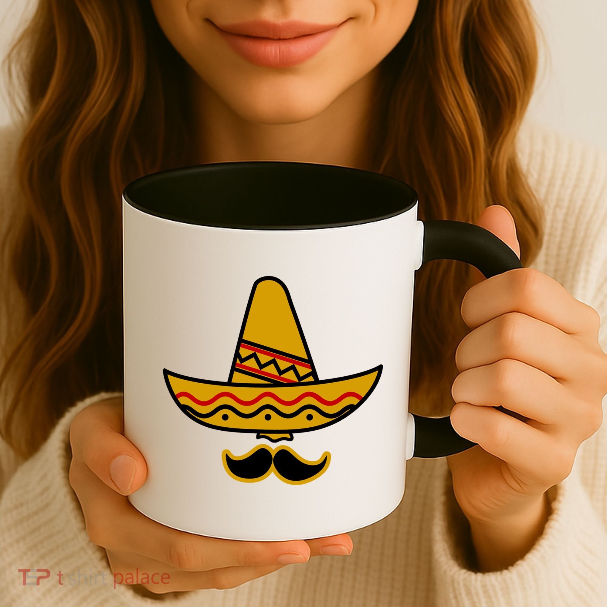 Cinco De Mayo Mustache Sombrero Funny Coffee Mug