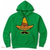 Cinco De Mayo Mustache Sombrero Funny Hoodie thumb 0