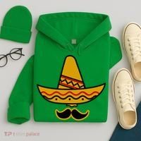 Cinco De Mayo Mustache Sombrero Funny Hoodie thumb 4