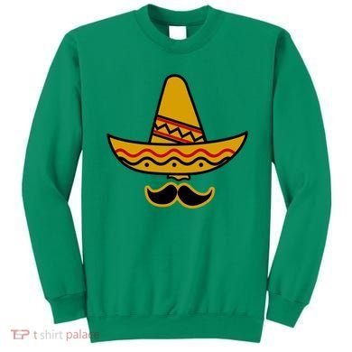 Cinco De Mayo Mustache Sombrero Funny Sweatshirt