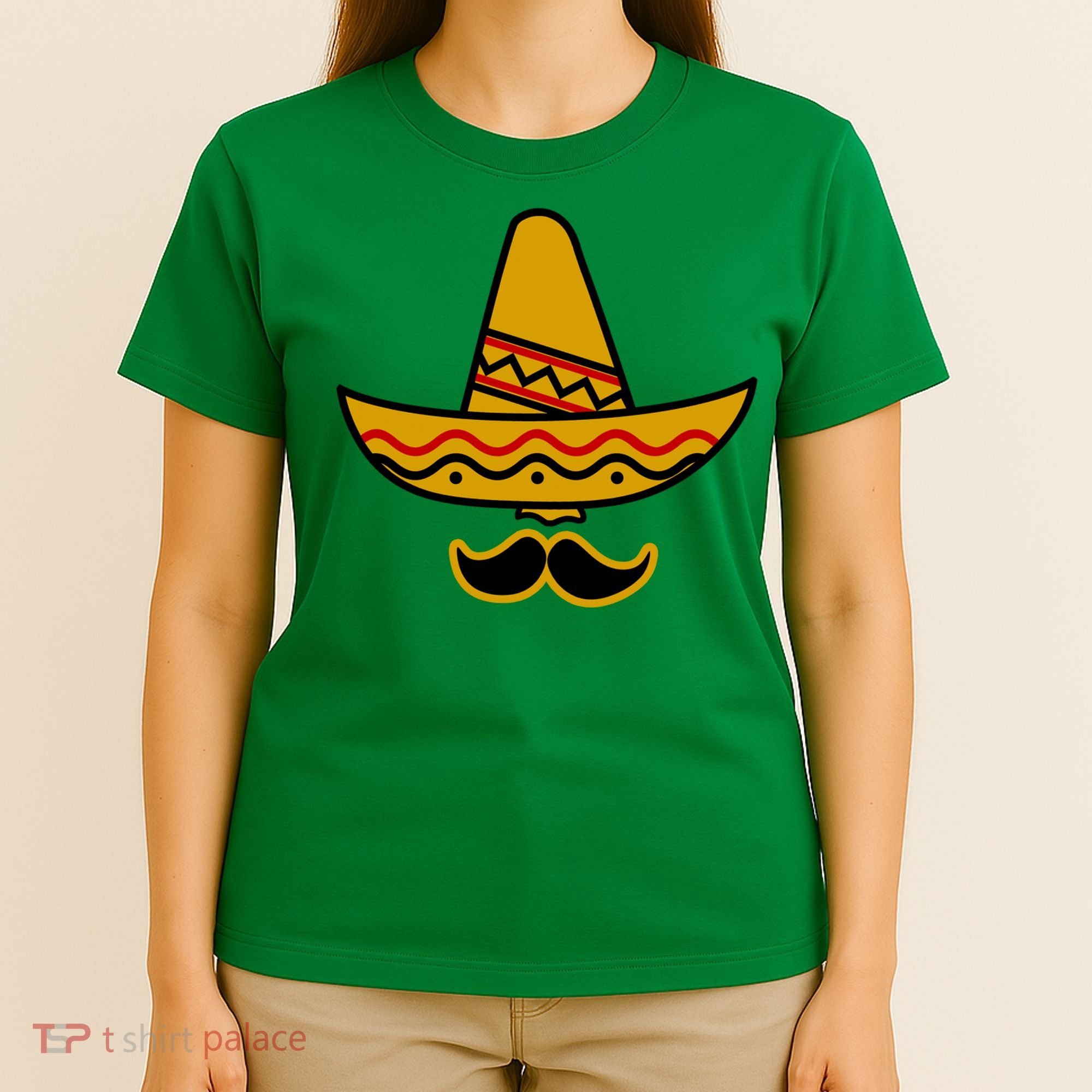 Cinco De Mayo Mustache Sombrero Funny T-Shirt