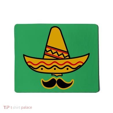 Cinco De Mayo Mustache Sombrero Funny Mousepad