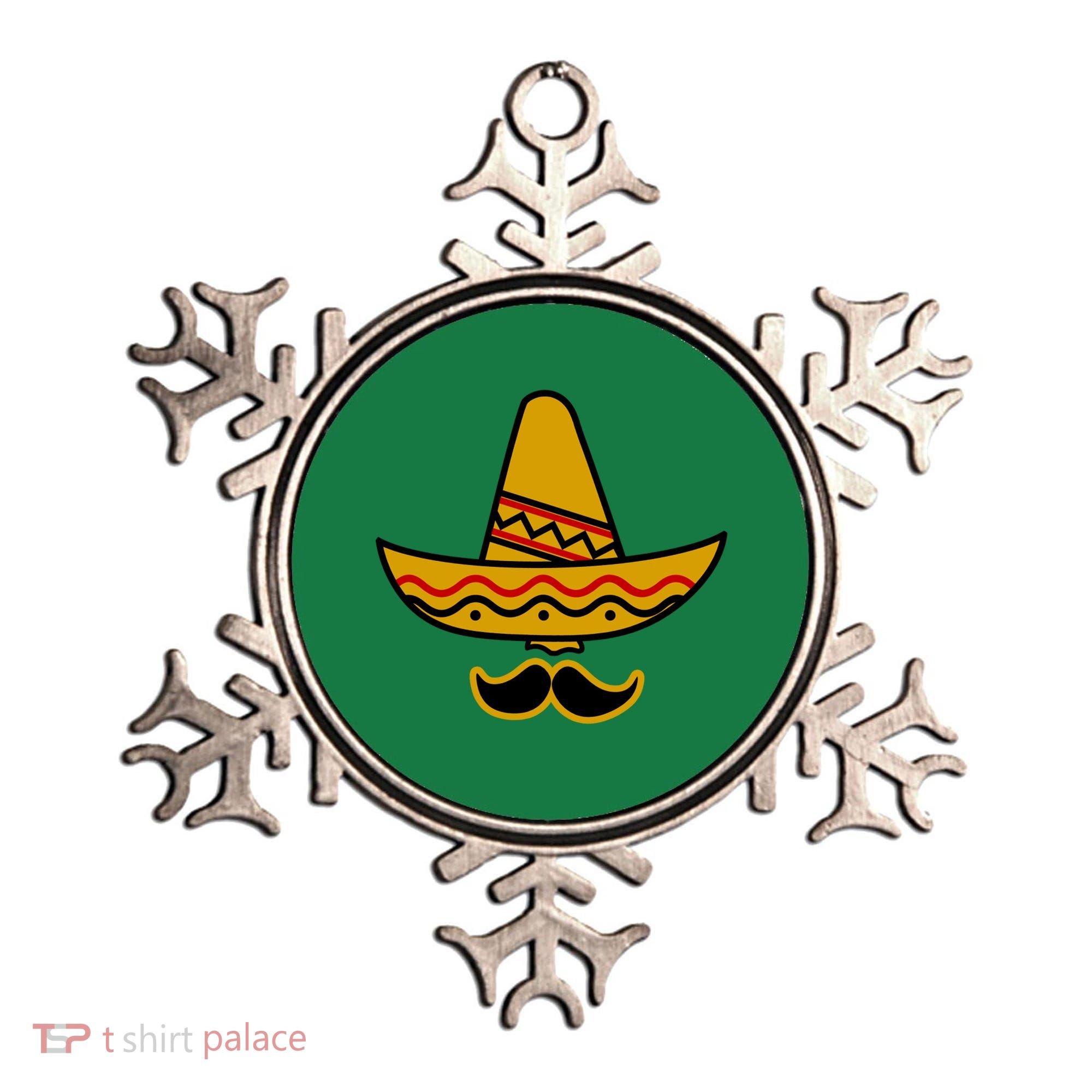 Cinco De Mayo Mustache Sombrero Funny Ornament