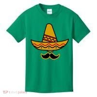 Cinco De Mayo Mustache Sombrero Funny Kids T-Shirt thumb 0