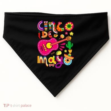 Cinco De Mayo Mexican Fiesta 5 De Mayo USA-Made Doggie Bandana