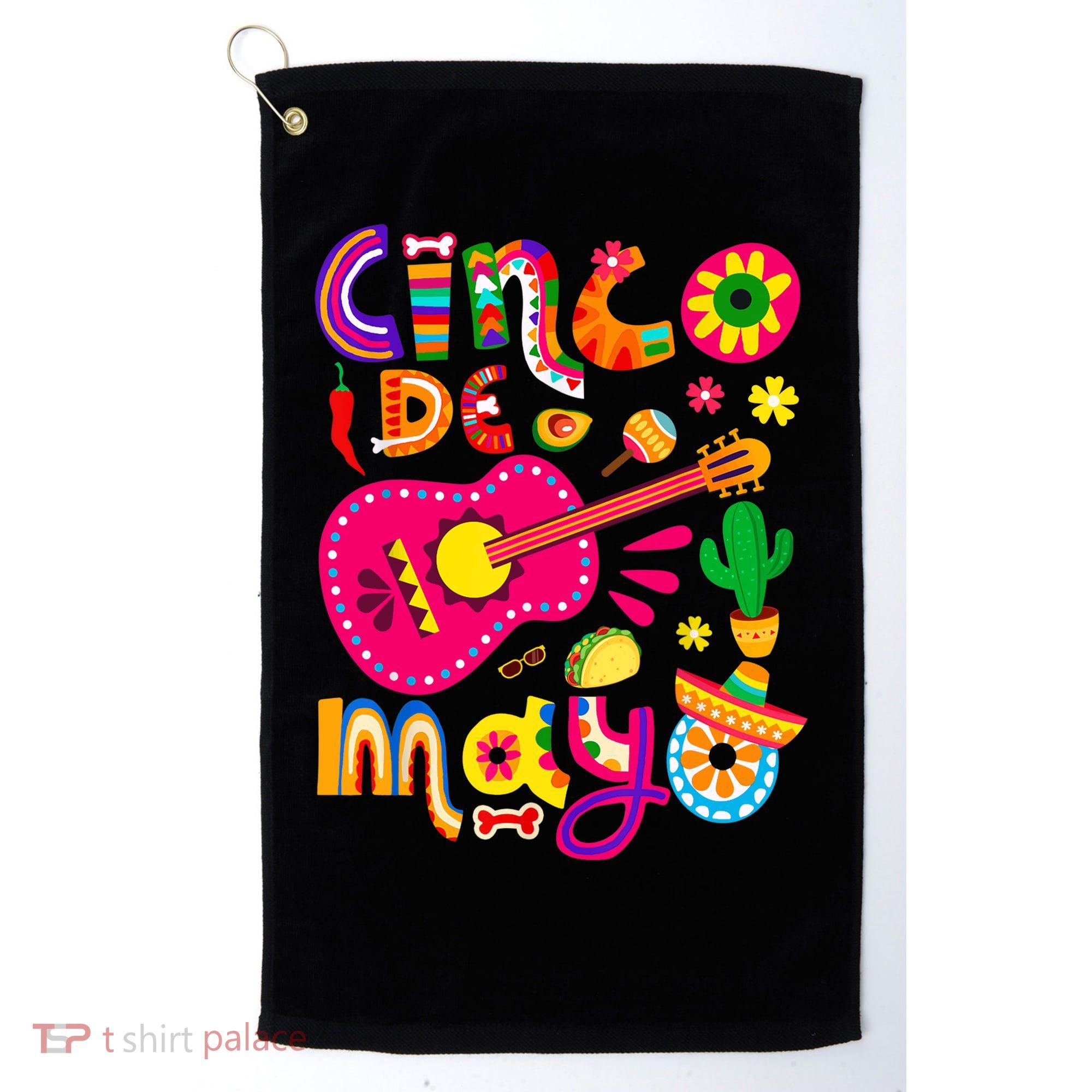 Cinco De Mayo Mexican Fiesta 5 De Mayo Golf Towel