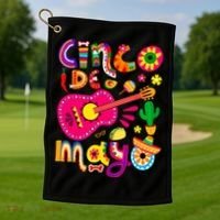 Cinco De Mayo Mexican Fiesta 5 De Mayo Golf Towel thumb 1