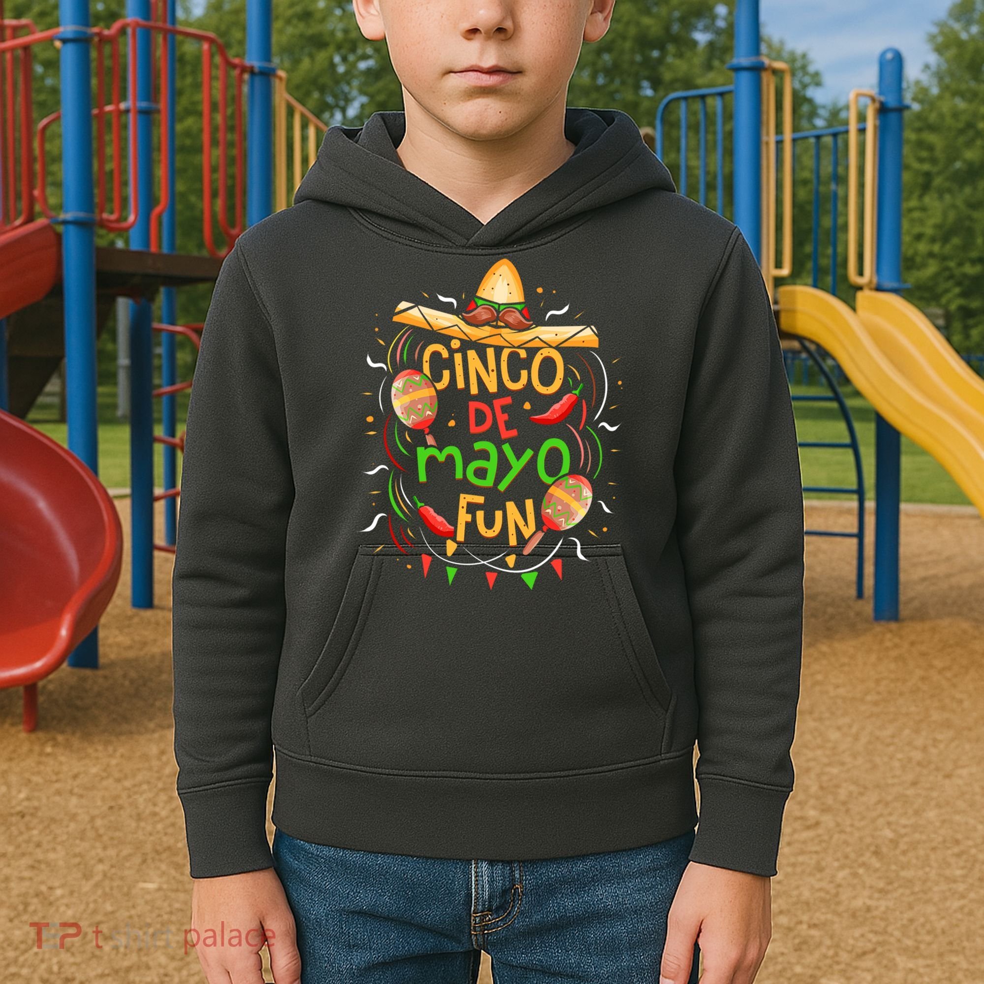 Cinco De Mayo Fun Celebration Kids Hoodie