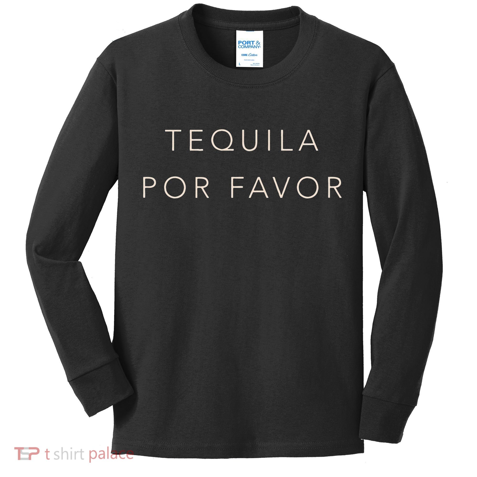 Cinco De Mayo Tequila Por Favor Cute Kids Long Sleeve Shirt