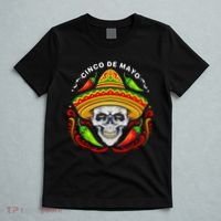 Cinco De Mayo Hot Chili Peppers Skull T-Shirt thumb 5