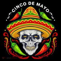 Cinco De Mayo Hot Chili Peppers Skull T-Shirt thumb 7