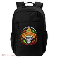 Cinco De Mayo Hot Chili Peppers Skull Backpack thumb 0