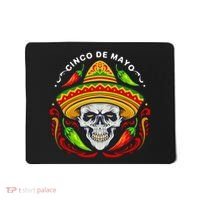 Cinco De Mayo Hot Chili Peppers Skull Mousepad thumb 0