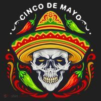 Cinco De Mayo Hot Chili Peppers Skull Hat thumb 2