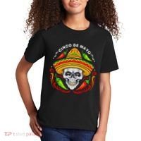 Cinco De Mayo Hot Chili Peppers Skull Kids T-Shirt thumb 2