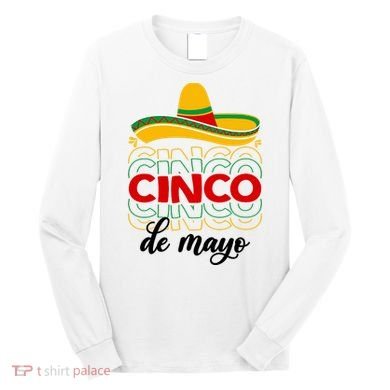 Cinco De Mayo Fiesta Retro Long Sleeve Shirt