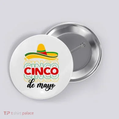 Cinco De Mayo Fiesta Retro Button