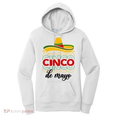 Cinco De Mayo Fiesta Retro Women's Hoodie
