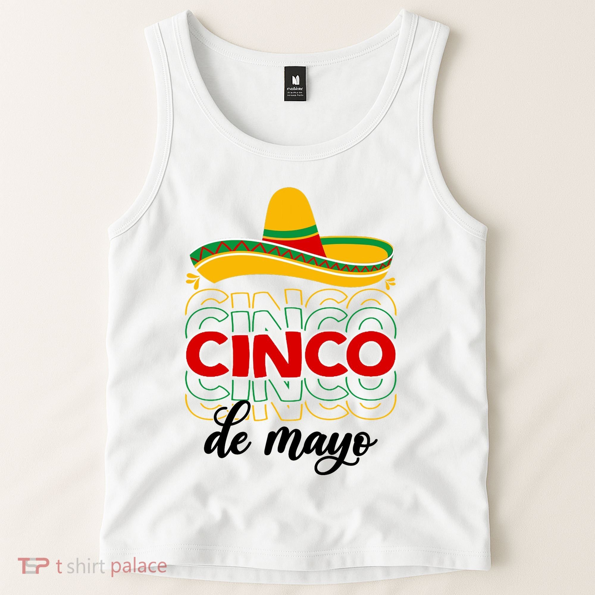 Cinco De Mayo Fiesta Retro Tank Top