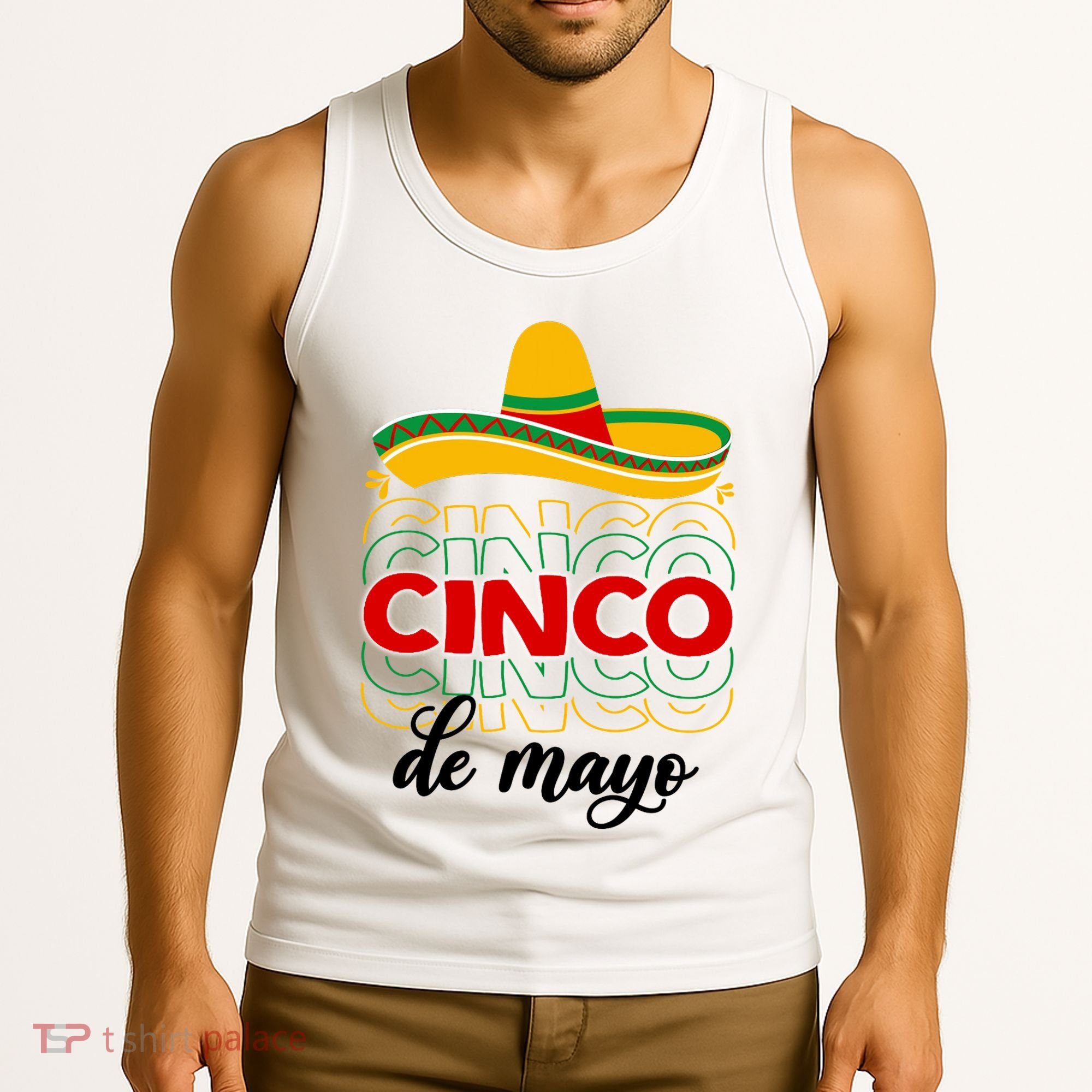 Cinco De Mayo Fiesta Retro Tank Top