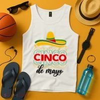Cinco De Mayo Fiesta Retro Tank Top thumb 4
