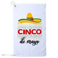 Cinco De Mayo Fiesta Retro Golf Towel thumb 0