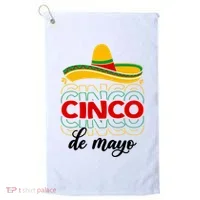 Cinco De Mayo Fiesta Retro Golf Towel thumb 0