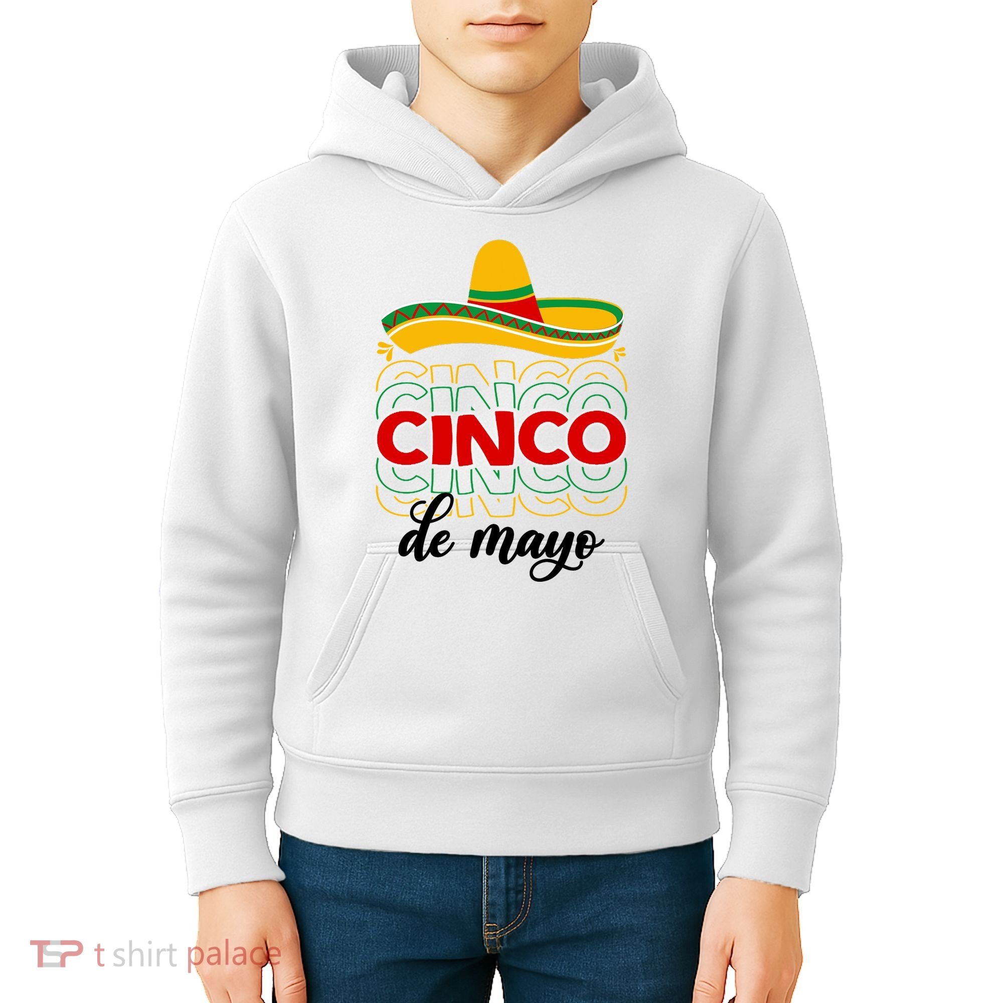 Cinco De Mayo Fiesta Retro Kids Hoodie