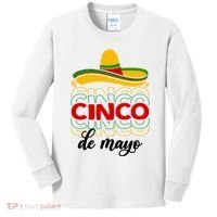 Cinco De Mayo Fiesta Retro Kids Long Sleeve Shirt thumb 0