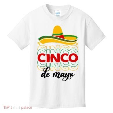 Cinco De Mayo Fiesta Retro Kids T-Shirt