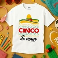 Cinco De Mayo Fiesta Retro Kids T-Shirt thumb 3