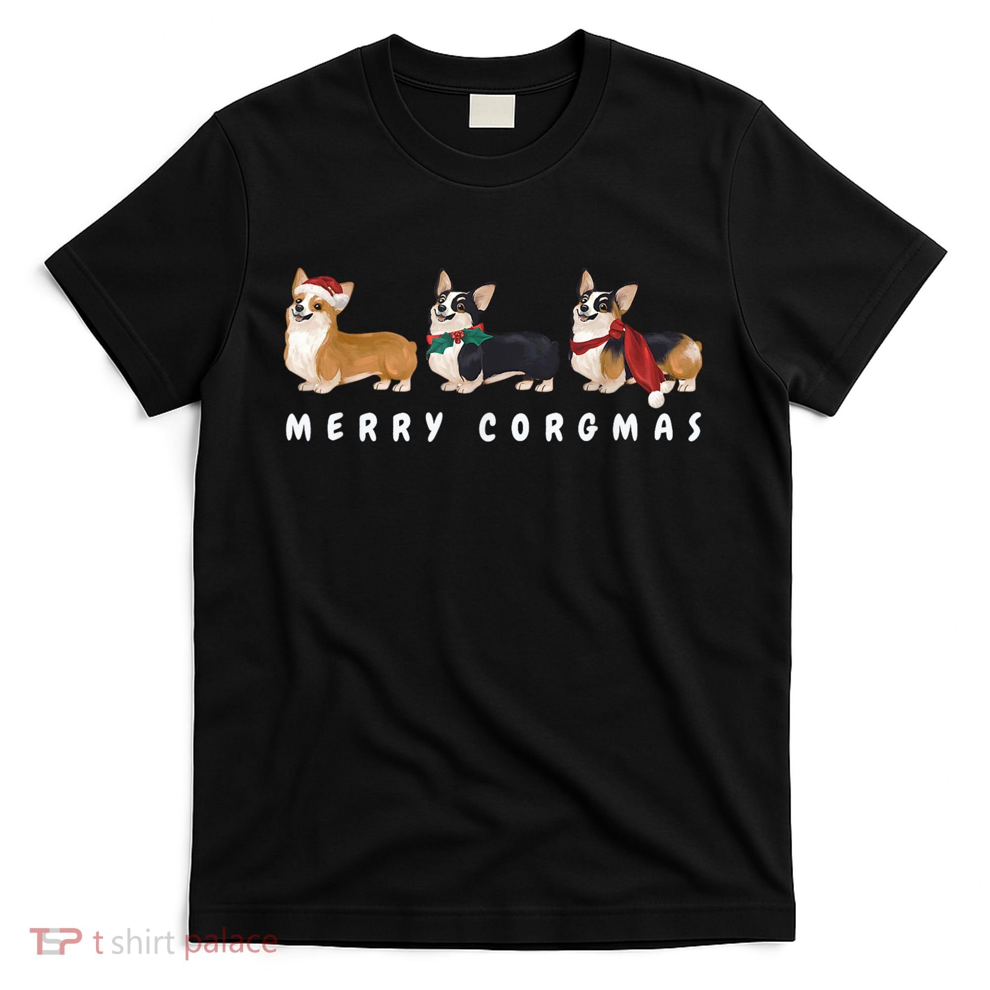 Corgi Dog Merry Corgmas Santa Corgi Ugly Christmas Sweater T-Shirt