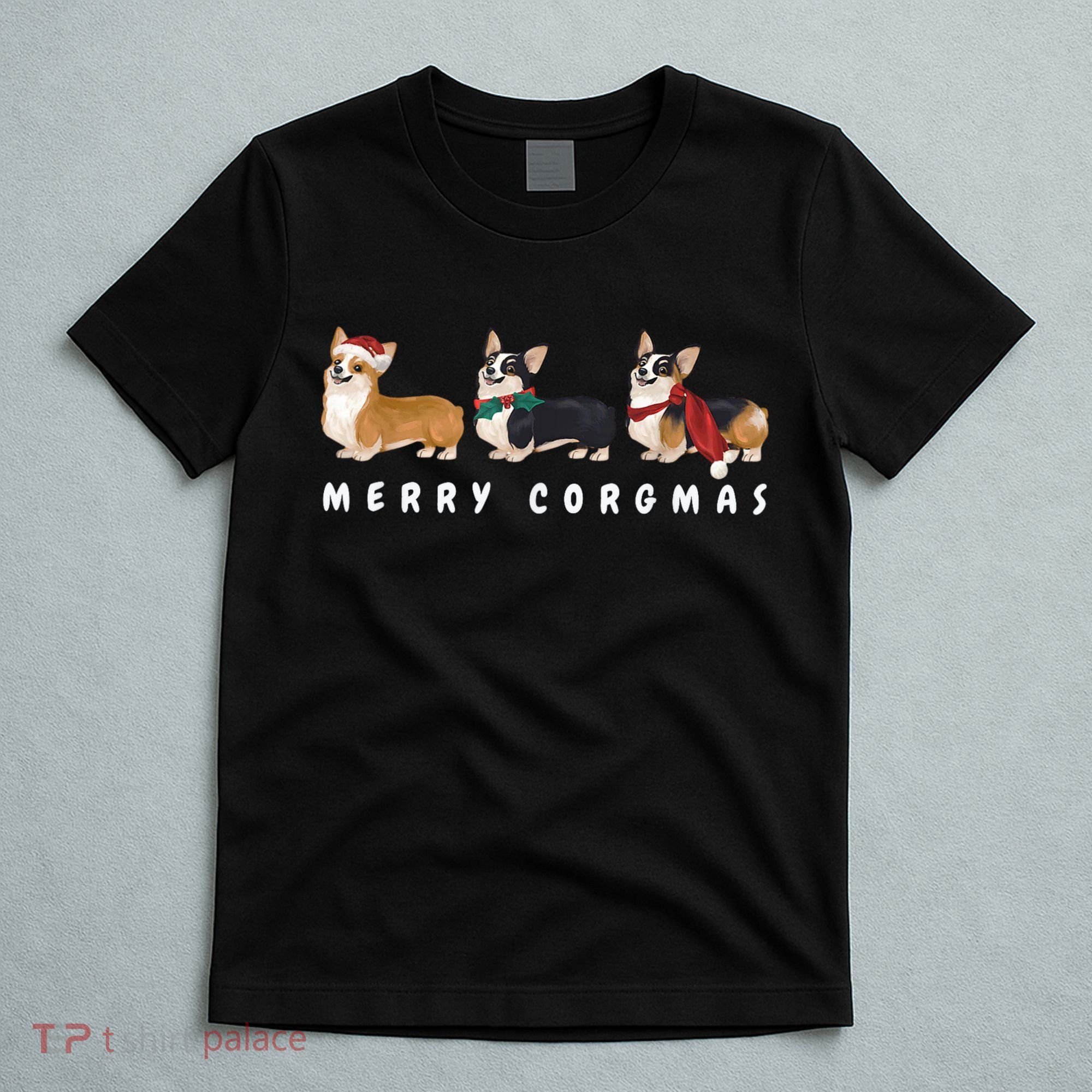 Corgi Dog Merry Corgmas Santa Corgi Ugly Christmas Sweater T-Shirt