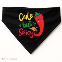 Cinco De Mayo Cute But Spicy Funny Hot Pepper USA-Made Doggie Bandana thumb 0