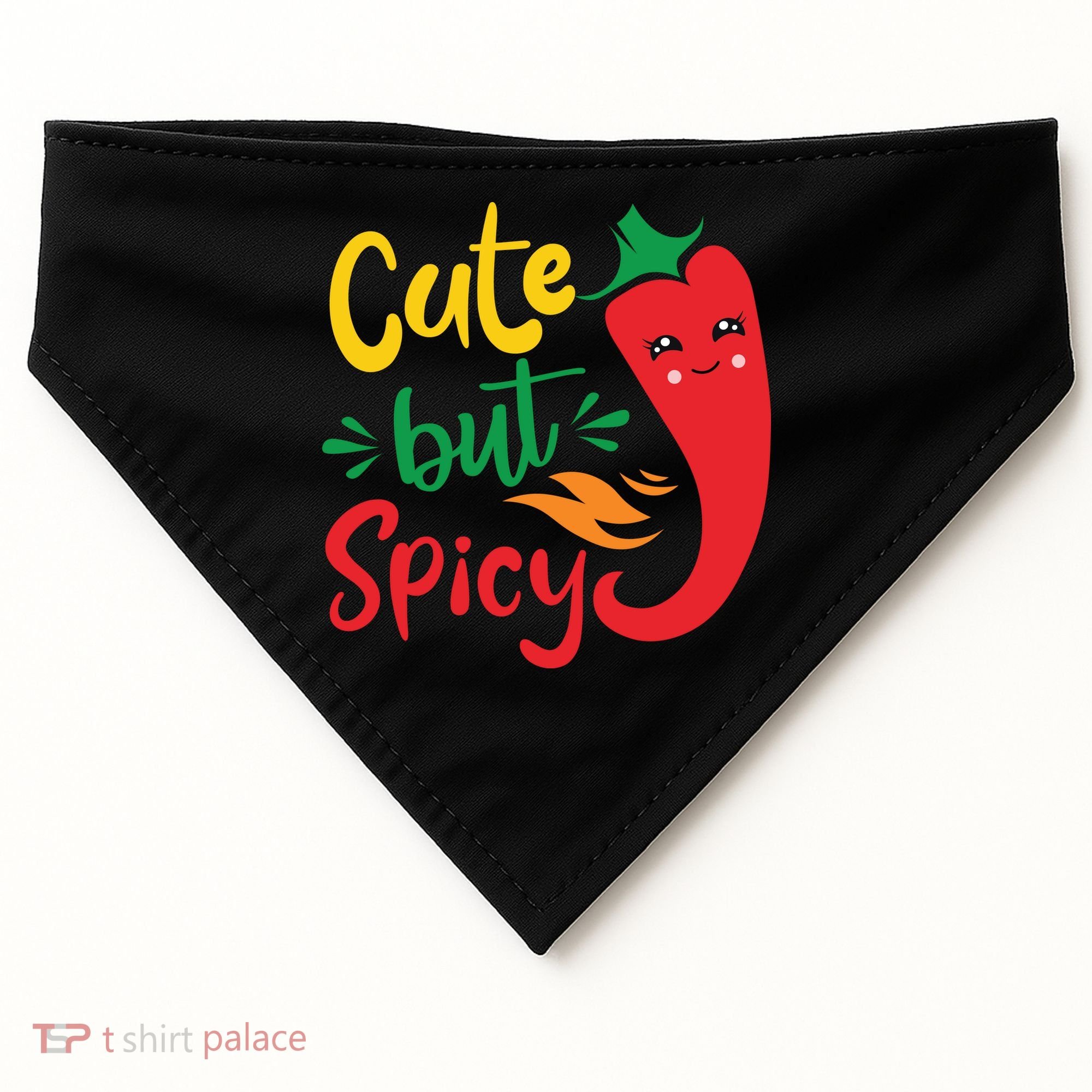 Cinco De Mayo Cute But Spicy Funny Hot Pepper USA-Made Doggie Bandana