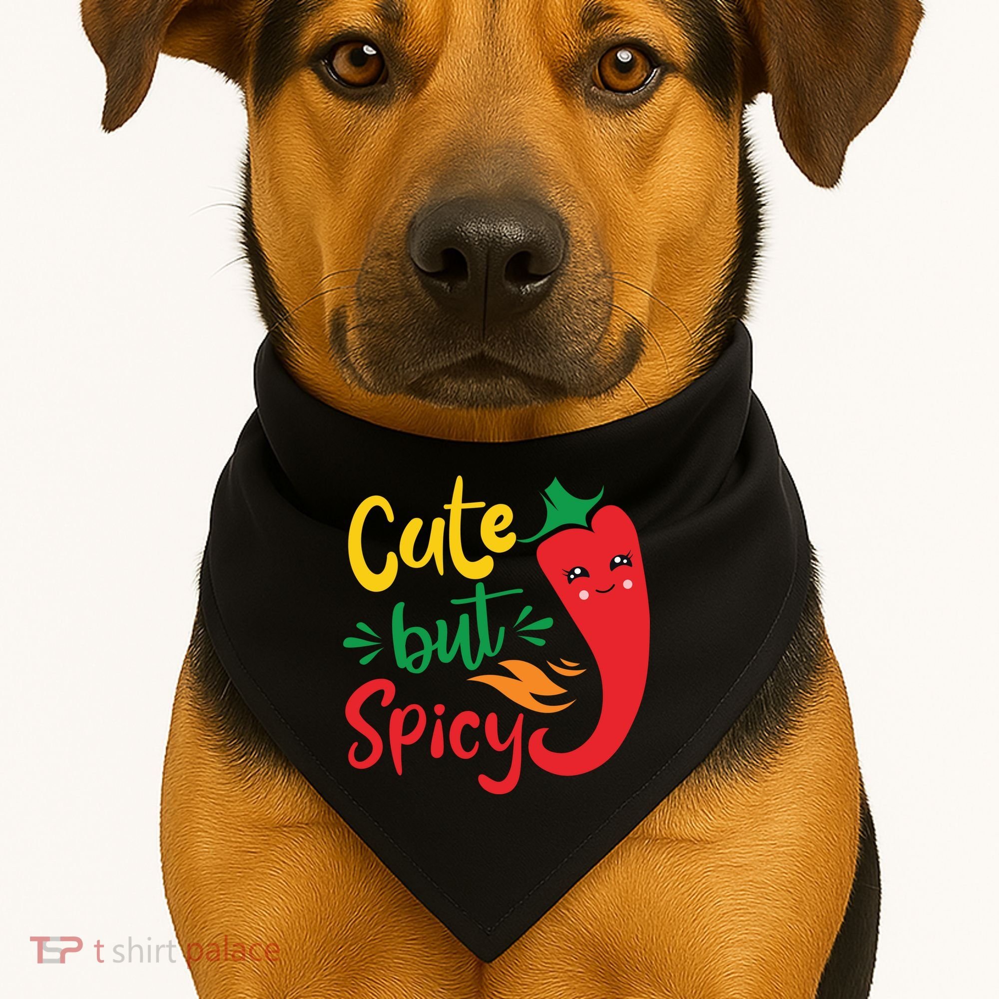 Cinco De Mayo Cute But Spicy Funny Hot Pepper USA-Made Doggie Bandana