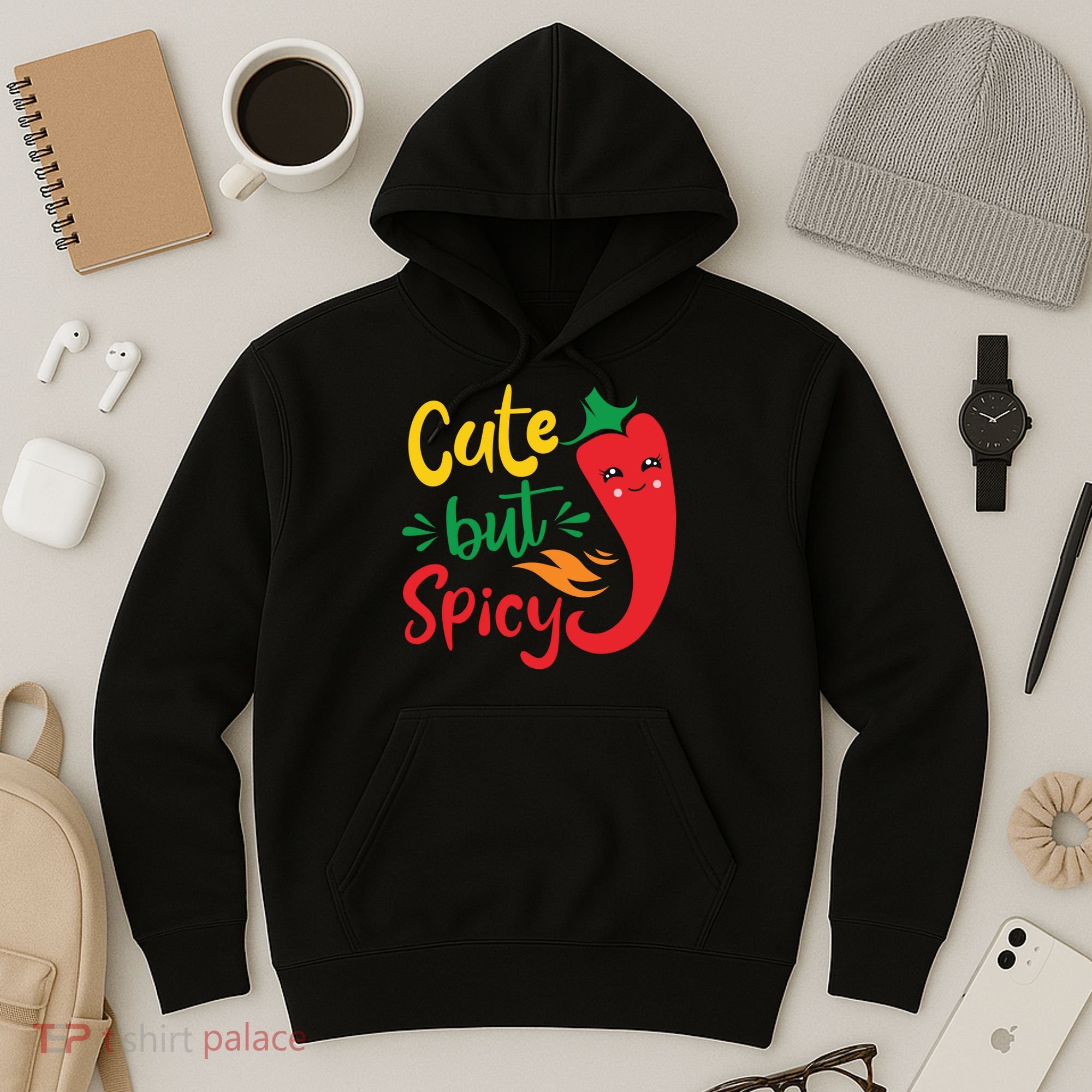 Cinco De Mayo Cute But Spicy Funny Hot Pepper Hoodie