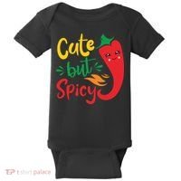Cinco De Mayo Cute But Spicy Funny Hot Pepper Baby Bodysuit thumb 0