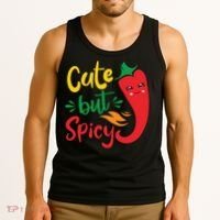 Cinco De Mayo Cute But Spicy Funny Hot Pepper Tank Top thumb 3