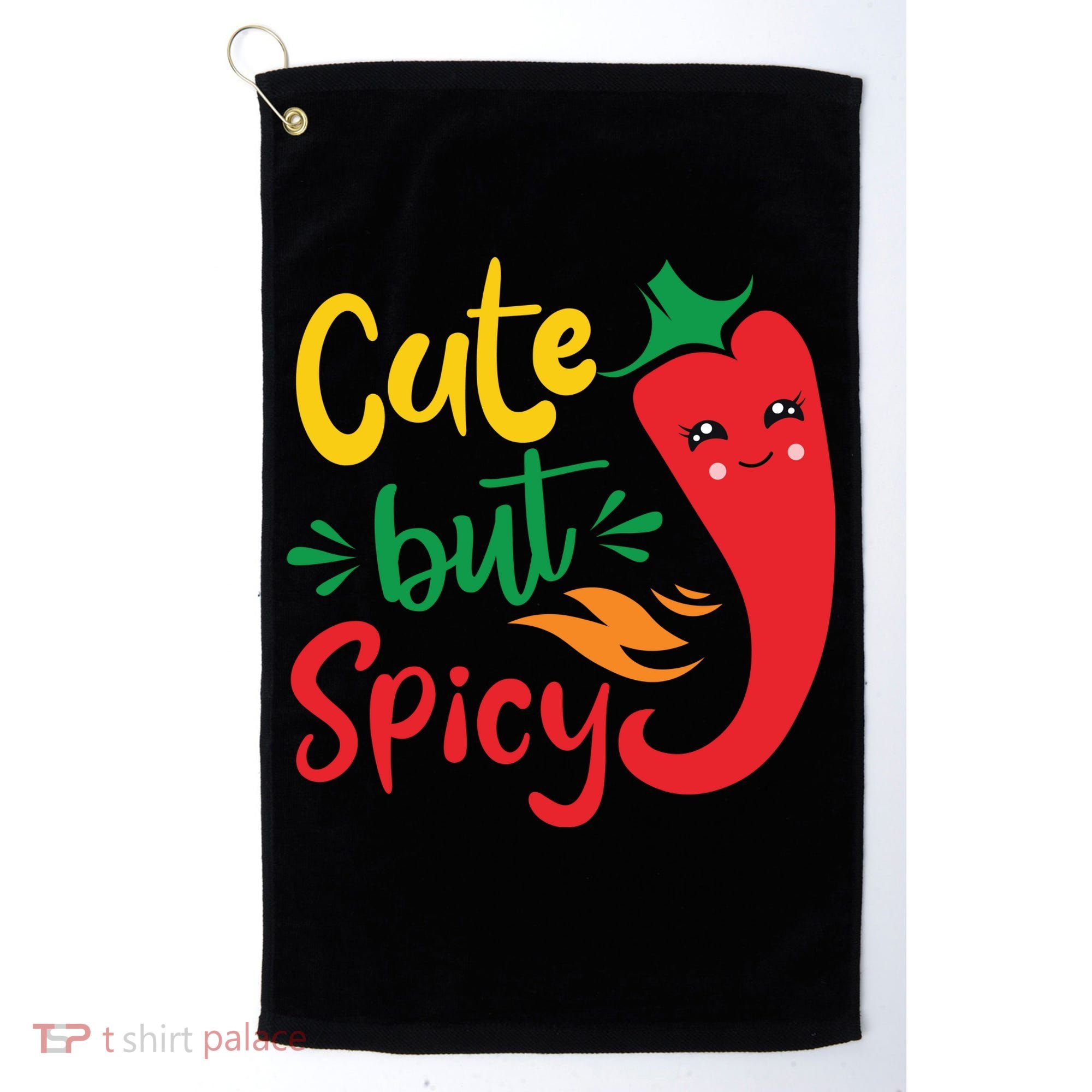 Cinco De Mayo Cute But Spicy Funny Hot Pepper Golf Towel