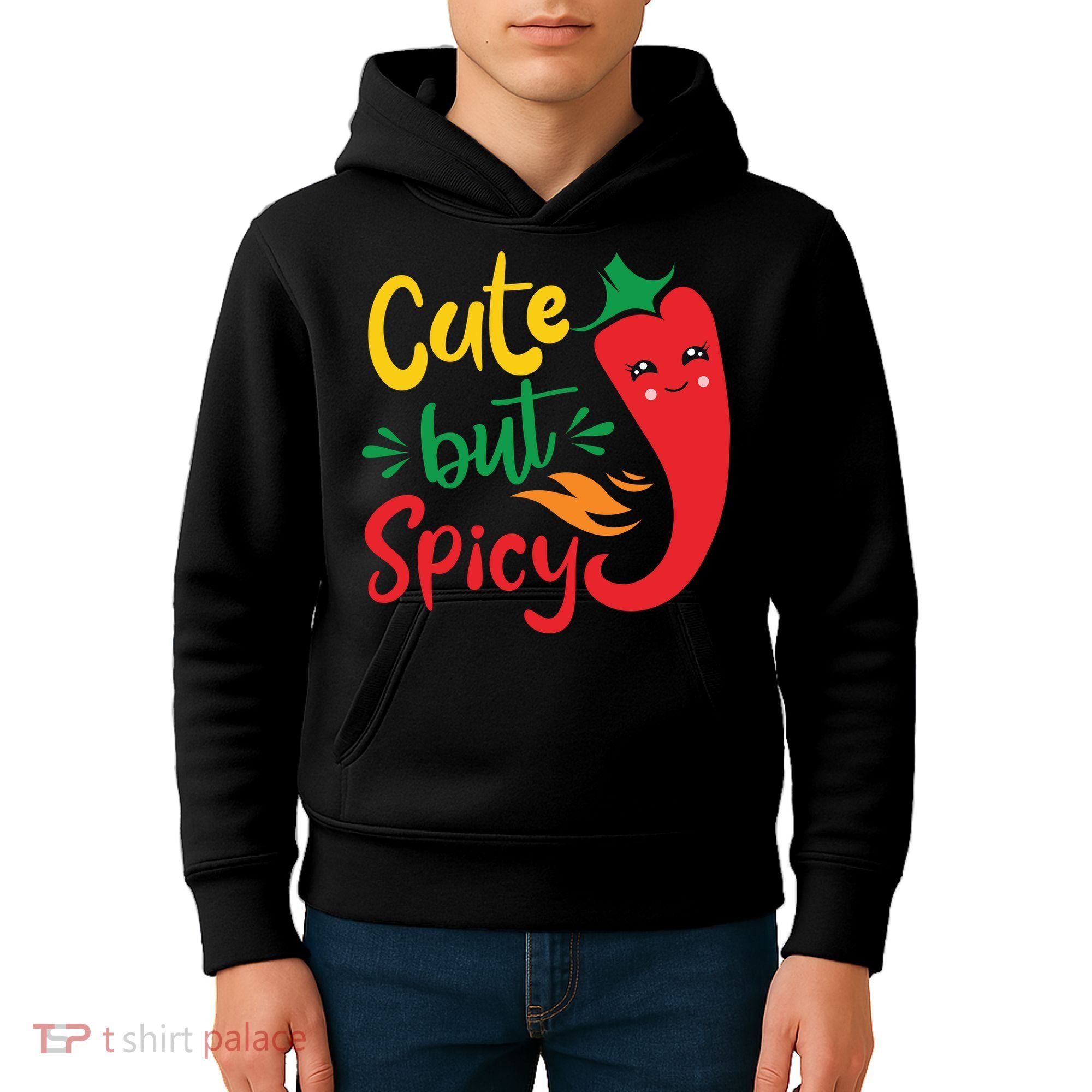 Cinco De Mayo Cute But Spicy Funny Hot Pepper Kids Hoodie