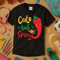 Cinco De Mayo Cute But Spicy Funny Hot Pepper Kids T-Shirt thumb 3