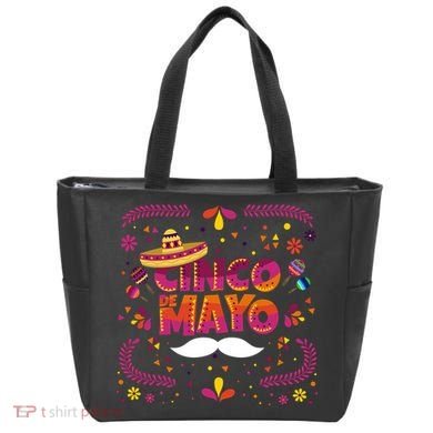 Cinco De Mayo Fiesta Mustache Tote Bag